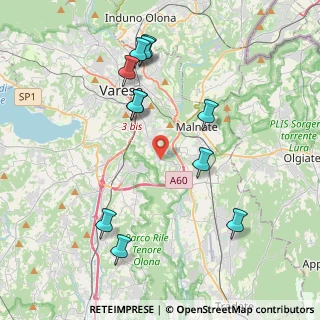 Mappa Largo Gajard, 21100 Varese VA, Italia (4.24909)
