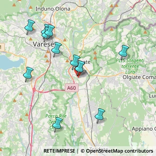 Mappa Via Calamandrei Pietro, 21046 Malnate VA, Italia (4.27583)