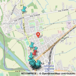 Mappa Via Giovanni Bertotto, 33053 Latisana UD, Italia (0.7935)