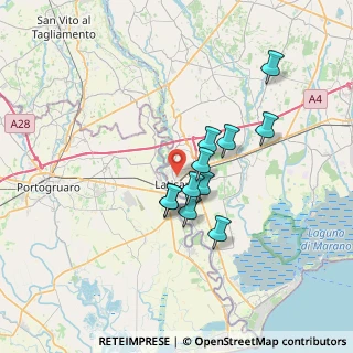 Mappa Via Giovanni Bertotto, 33053 Latisana UD, Italia (5.35182)