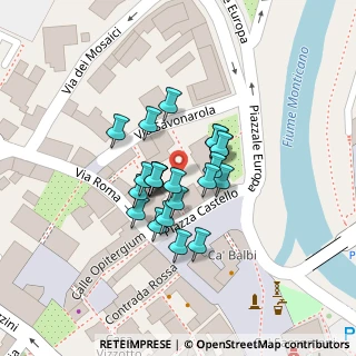 Mappa Piazza Castello, 31046 Oderzo TV, Italia (0.03609)