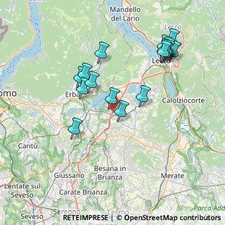 Mappa Viale Consolini, 23847 Molteno LC, Italia (7.84)