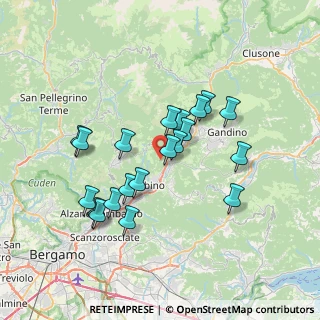 Mappa Via Perola, 24020 Cene BG, Italia (6.3655)