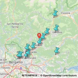Mappa Via Frazione Ganda, 24020 Cene BG, Italia (7.92667)