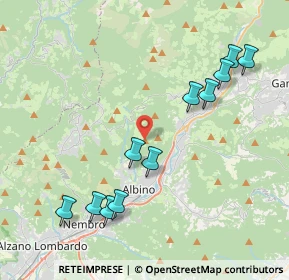 Mappa Via Frazione Ganda, 24021 Albino BG, Italia (4.36727)