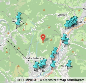 Mappa Via Frazione Ganda, 24021 Albino BG, Italia (2.54263)