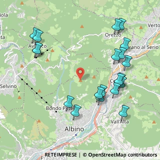 Mappa Via Frazione Ganda, 24020 Cene BG, Italia (2.3605)