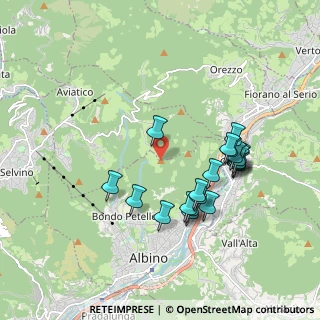 Mappa Via Frazione Ganda, 24021 Albino BG, Italia (1.7755)