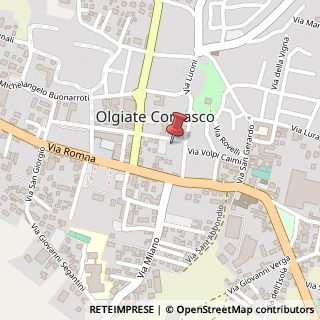 Mappa Via A. E M. Roncoroni, 11, 22077 Olgiate Comasco, Como (Lombardia)