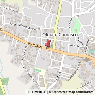 Mappa Via Roma, 57, 22077 Olgiate Comasco, Como (Lombardia)
