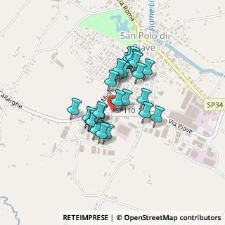 Mappa Via degli Artiglieri, 31020 San Polo di Piave TV, Italia (0.3)