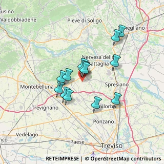 Mappa Via Lavagei, 31040 Giavera del Montello TV, Italia (5.33643)