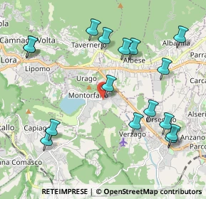 Mappa 22030 Montorfano CO, Italia (2.34625)