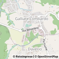 Mapa Galliate Lombardo