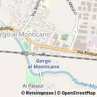 Kaart Gorgo al Monticano