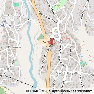 Mappa Strada Margherita, 8/A, 11013 Courmayeur, Aosta (Valle d'Aosta)