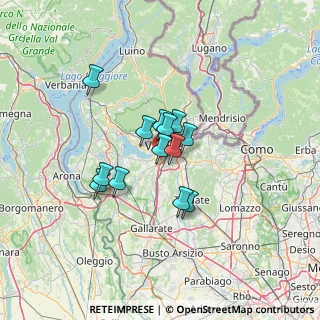Mappa Via del Gaggio, 21100 Varese VA, Italia (9.01538)