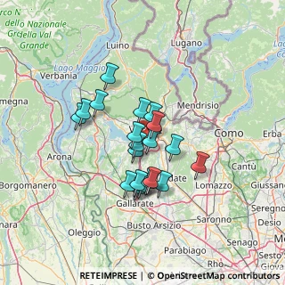Mappa Via del Gaggio, 21100 Varese VA, Italia (10.261)