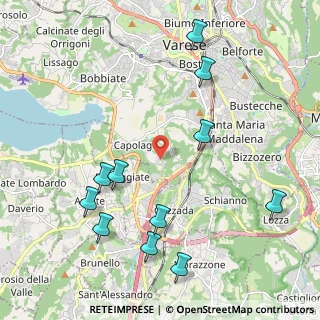 Mappa Via del Gaggio, 21100 Varese VA, Italia (2.40455)