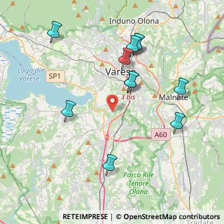 Mappa Via del Gaggio, 21100 Varese VA, Italia (4.19545)