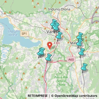 Mappa Via del Gaggio, 21100 Varese VA, Italia (3.72091)