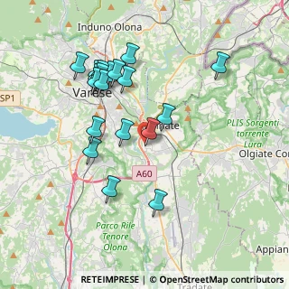 Mappa Via Bainsizza, 21046 Malnate VA, Italia (3.70526)