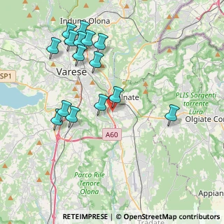 Mappa Via Bainsizza, 21046 Malnate VA, Italia (4.27333)