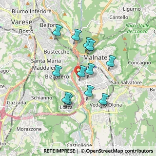 Mappa Via Bainsizza, 21046 Malnate VA, Italia (1.4825)