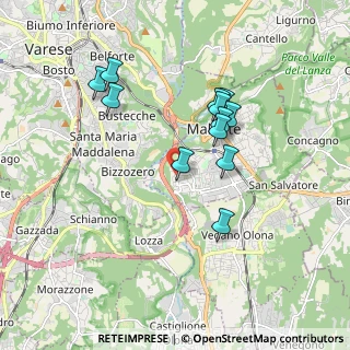 Mappa Via Bainsizza, 21046 Malnate VA, Italia (1.6175)