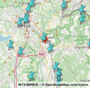 Mappa Via Isola Bella, 21046 Malnate VA, Italia (5.943)
