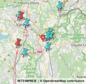Mappa Via Isola Bella, 21046 Malnate VA, Italia (3.36364)