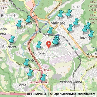 Mappa Via Isola Bella, 21046 Malnate VA, Italia (1.21167)