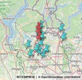 Mappa Via Fratelli d'Italia, 21046 Malnate VA, Italia (8.78529)