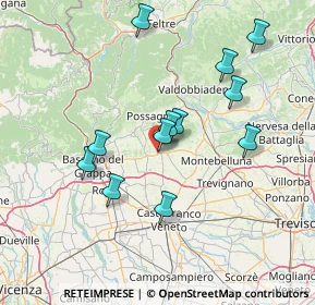Mappa Strada Muson, 31011 Asolo TV, Italia (13.68417)