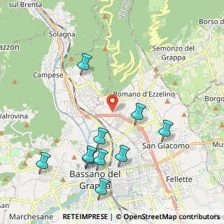 Mappa Via Rivoltella, 36060 Romano D'ezzelino VI, Italia (2.52545)