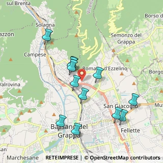 Mappa Via Rivoltella, 36060 Romano D'ezzelino VI, Italia (1.86083)