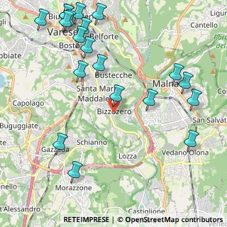 Mappa Via Carletto Ferrari, 21100 Varese VA, Italia (2.781)