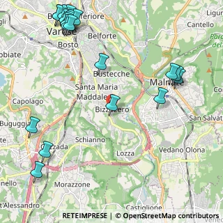 Mappa Via Carletto Ferrari, 21100 Varese VA, Italia (3.05)