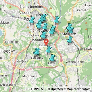 Mappa Via Carletto Ferrari, 21100 Varese VA, Italia (1.6515)