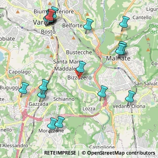 Mappa Via Carletto Ferrari, 21100 Varese VA, Italia (2.789)