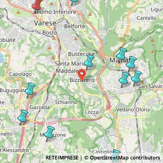 Mappa Via Carletto Ferrari, 21100 Varese VA, Italia (3.06545)