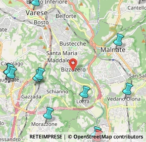 Mappa Via Carletto Ferrari, 21100 Varese VA, Italia (3.28929)