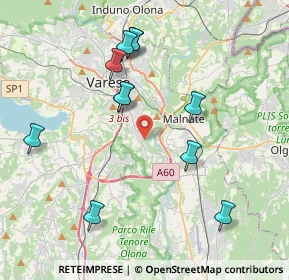 Mappa Via Carletto Ferrari, 21100 Varese VA, Italia (4.02727)