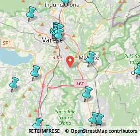 Mappa Via Carletto Ferrari, 21100 Varese VA, Italia (5.781)
