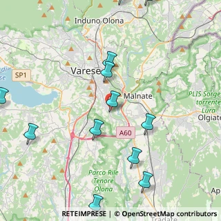 Mappa Via Carletto Ferrari, 21100 Varese VA, Italia (5.58769)