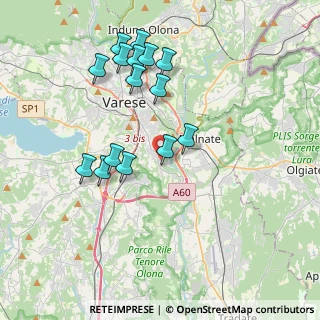 Mappa Via Carletto Ferrari, 21100 Varese VA, Italia (3.77667)