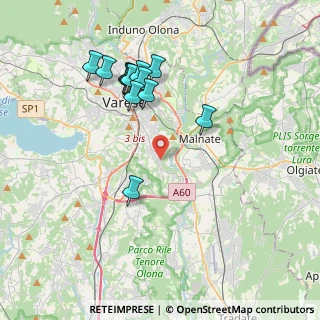Mappa Via Carletto Ferrari, 21100 Varese VA, Italia (3.78077)