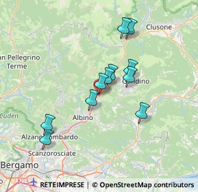 Mappa Via Salici, 24025 Gazzaniga BG, Italia (5.91909)