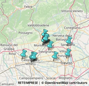 Mappa Via Carlo Moretti, 31044 Montebelluna TV, Italia (9.13375)