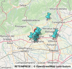 Mappa Via Carlo Moretti, 31044 Montebelluna TV, Italia (7.31636)